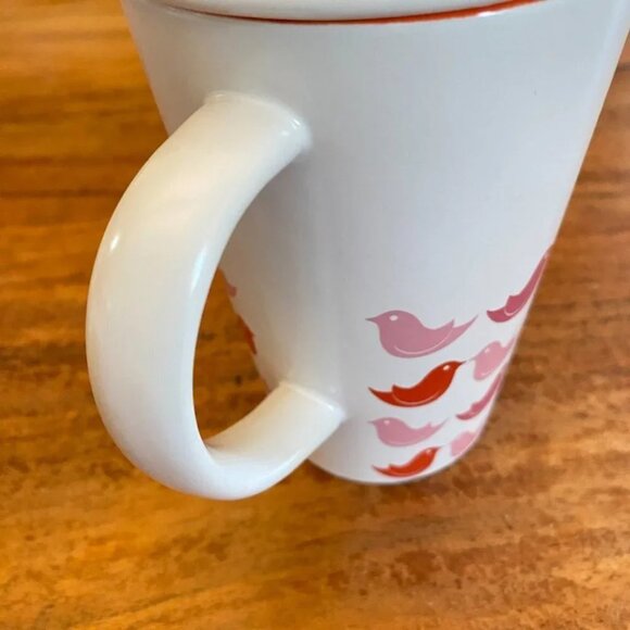 Davids Tea Mug Lovebirds 12 Oz. With Lid The Perfect Tea Mug - Picture 5 of 10